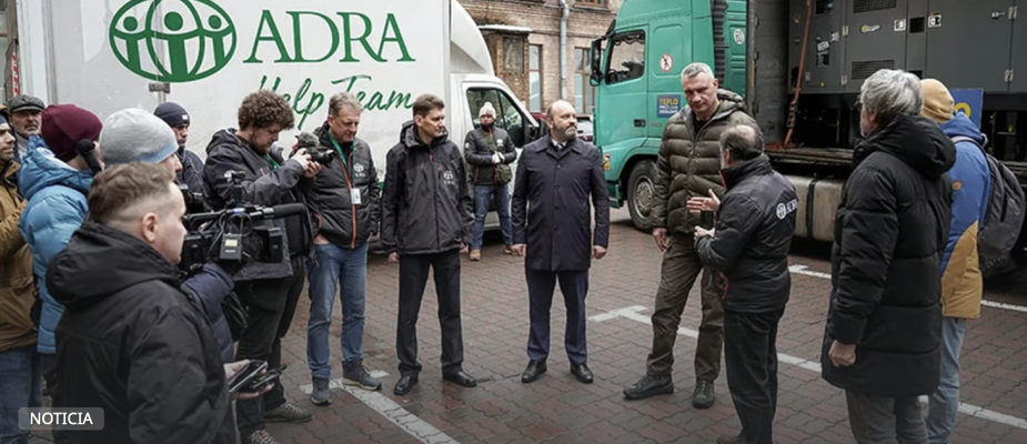 ADRA Eslovaquia suministra infraestructura energética esencial a Kiev